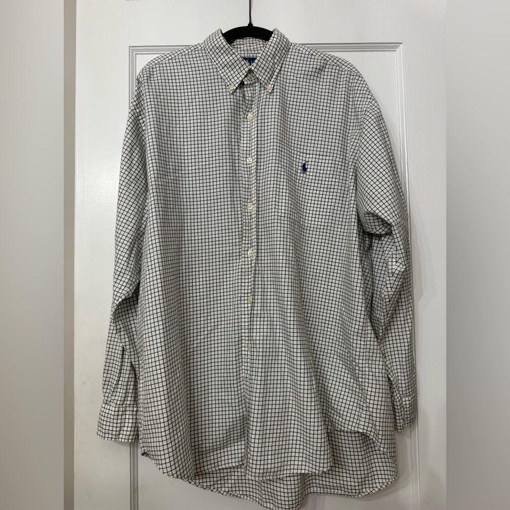 Polo Ralph Lauren Blake long-sleeved button-down gingham shirt large